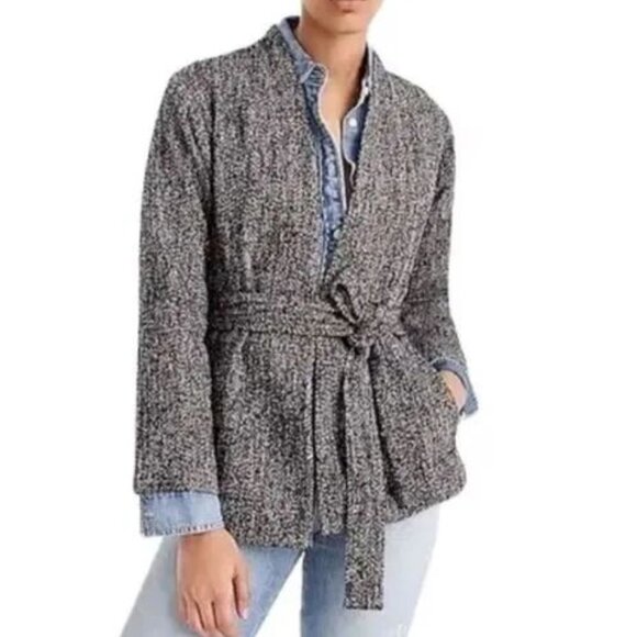 J. Crew Point Sur Wrap Jacket in Donegal Tweed Size XS - Picture 1 of 16